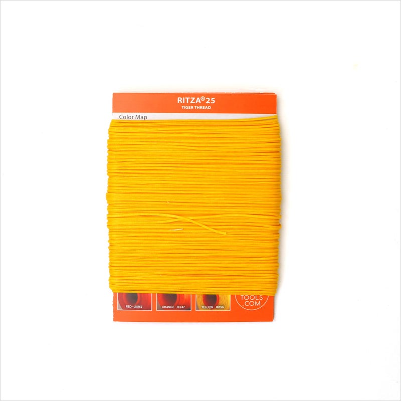Ritza 25 Tiger Thread Yellow 0.8mm RITZA 25 Tiger Thread for Leather Craft | Waxed Tiger Thread | Ritza 25 Thread | Waxed Polyester | Saddlers Thread - Image 4